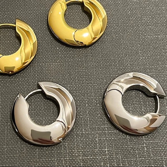 WGP Round Hoop Earrings - Picture 6 of 9